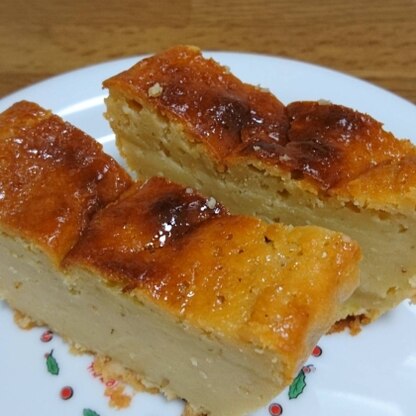 とてもしっとりしたケーキで美味しかったです。アーモンドプードルが無くて「すりごま」で代用しました。ヘルシーなレシピありがとうございました。